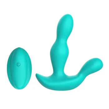 Безжична масажор на простатата с дистанционно управление, заряжающийся от двоен удар, устройство за мъжката мастурбация, силиконов анален накрайник