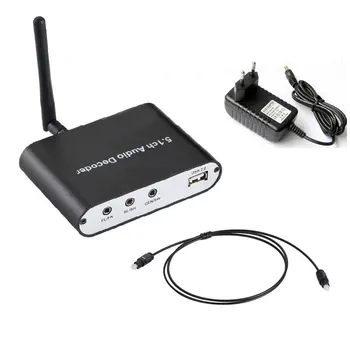 Bluetooth-Съвместими аудиодекодер КПР 5.1 CH, съвместими с HDMI, оптичен коаксиален конвертор ARC PC-USB U play в КПР с жак 5.1 ch 3,5 мм