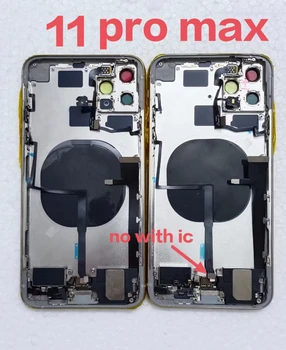 Пълна делото за Iphone 11 Pro Max /11 / 11Pro Корпус Батерия Средна рама на шасито в събирането на задната врата с гъвкав кабел