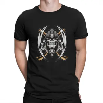 Тениски Angels of Death от полиестер, тениска Skeleton Reaper с принтом Essential Homme, забавни Върхове