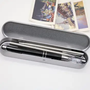 Молив случай Стилна кутия за канцеларски материали на Метална кутия за писалки за домашно оборудване, канцеларски