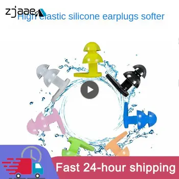 1 ~ 20PCS Материал Силикон Лесно да Носят тапи за уши за Плуване Прозрачна Обвивка тапи за уши за Сън Удобни за носене