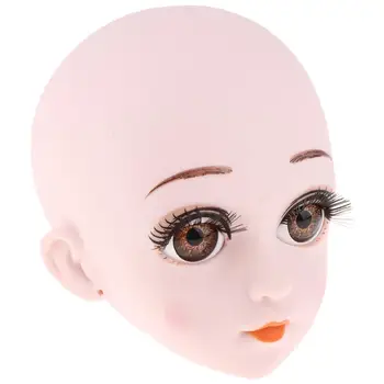 1: 3 Модерен женски куклен грим с пробуждане на главата без коса, за смяна на кукли