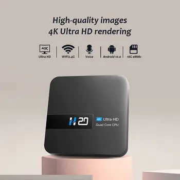 H20 Android Smart TV Box Android 10.0 2GB 8GB 4K HD Гласов асистент TV Box Android 3D Play Store Безплатна доставка TV Box