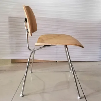 Трапезария стол от сезонно стъкло с крака от неръждаема стомана, Домашен стол за хранене, за средната стая, Скандинавски Дървено копие на Silla Plegable Furniture