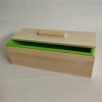 Правоъгълна Дървена кутия с капак, Силиконова Форма за Печене 
