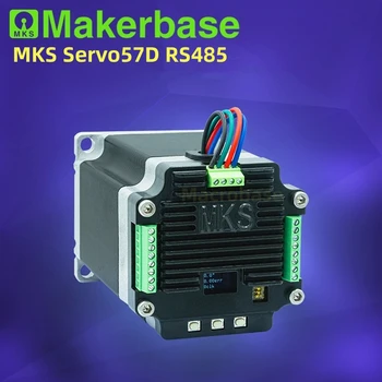 Серво MKS SERVO57D CAN RS485 със затворен контур контролер Nema 23 Серво мотор със затворен контур за АД 3D принтер смилане на струг с ЦПУ Ръка на Робот