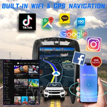 Радиото в автомобила FYKOI За GWM Great Wall Haval Hover H3 2001-2015 Автомобилен Мултимедиен Carplay Android Auto Bluetooth 4G WIFI GPS DSP
