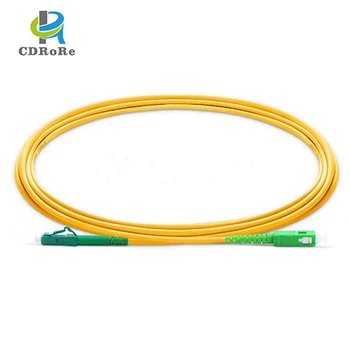 Оптичен пач кабел FTTH SC/APC-LC/APC, 1 метър G657A SM SX, Однорежимная Симплексная Оптична скок от PVC с Диаметър 3,0 mm за телекомуникациите