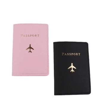 Многофункционален държач за паспорт за пътуване, изкуствена кожа за своята практика, портфейл за кредитни карти за жени и мъже