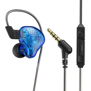 Слушалки с кабел, удобни, с лек КОМПЮТЪР-телефон, Универсален конектор 3,5 мм, слушалки с кабел, Кабелни слушалки с ниско закъснение
