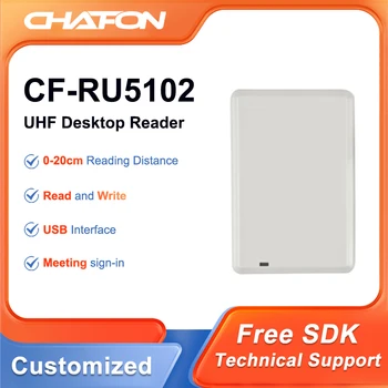 Chafon CF-RU5102 USB Тенис на RFID-Четец на карти Сценарист Поддържа ISO18000-6C Безплатна проба карти за контрол на достъп