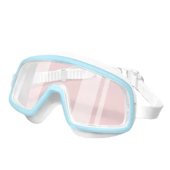 По-голяма рамка с покритие покритие с висока разделителна способност, водоустойчив и устойчив на мъгла защитни очила за очите, плоски слънчеви очила за плуване за възрастни