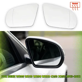 Сменное Стъкло за Обратно виждане Огледала С подгряване, Предупредително За Сляпа зона За Mercedes-Benz C E S GLC Class W205 W222 W217 W213 W238 GLC 2013-2021