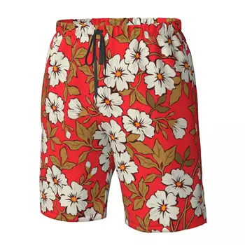 Летни Мъжки шорти с флорални 3D принтом, Плажни Шорти в хавайски стил за отдих, Домашни къси панталони на съвсем малък