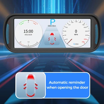 HUD-Head Up Display Многофункционален на Екрана на Арматурното табло, на Дисплея на времето Диапазон на Скоростта на Налягането в гумите за Tesla Model 3 Y