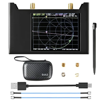 Вектор мрежов анализатор NanoVNA S-A-A-2 V2 в Метален корпус 10 khz-3 Ghz RF-VHF UHF Антена анализатор с чанта от EVA Nano VNA