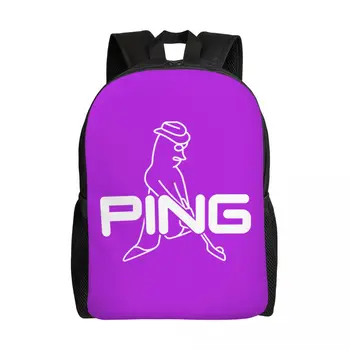 Раница с логото на голф, Мъжки и Дамски училищна чанта за лаптоп раница за студенти, чанти