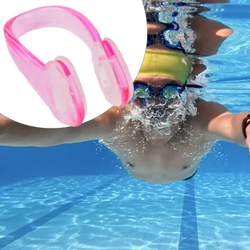 Набор от меки силиконови скоби за нос за плуване ярки цветове, удобни непромокаеми скоби за носа-за възрастни И деца, аксесоари за водни спортове и басейн