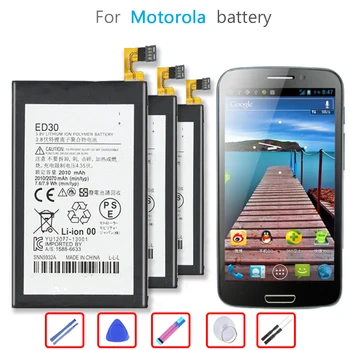 ED30 2010 mah Батерия За Motorola Moto G G2 XT1028 XT1032 XT1033 XT1034 XT1068 ED 30 XT 1028 1032 1033 1068 Батерия за мобилен телефон