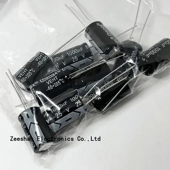 1000 uf 25, 5 бр./партида, Размерът на електролитни кондензатора 10X17 мм