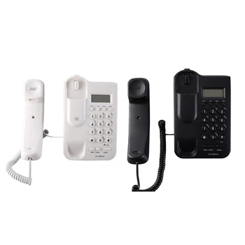 Жичен Телефон с Дисплей за идентификация На обаждащия се на Класически Настолен Стационарен Телефон
