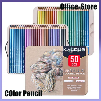 Комплект цветни моливи 50 цвята Macaron, цветни маслени бои, Молив за рисуване на графити, Канцеларски материали, Стоки за бродерия, подаръци за деца