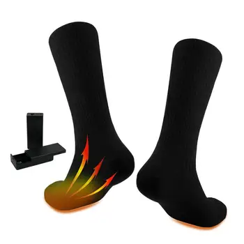 Чорапи с подгряване, електрически чорапи с отопление, акумулаторни, увеличена площ за отопление, Топли чорапи за краката, за къмпинг, туризъм, скално Катерене