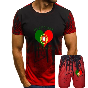 Мъжка тениска, която всички обичат, Португалски модерен Кратък персонализирани пуловер за мъжете, тениска, новост, тениска за жени