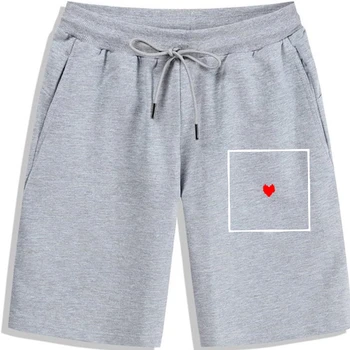Персонални шорти Heart In A Box [Undertale] за мъже, дамски къси панталони с натурален принтом, мъжки къси панталони с принтом от чист памук