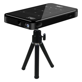 Мини DLP-проектор P09 Поддръжка на смартфон 4K Android LED Преносим джобен филм проектор за домашно кино Видео