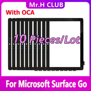 10 бр. Оригинални touchscreen цифров преобразувател с ОСА за Microsoft Surface Go 1824 1825 Подмяна на външния панел сензорен екран Резервни части