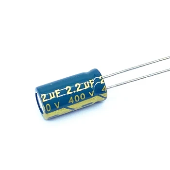 50 бр./лот 2,2 uf 400 2,2 icf алуминиеви електролитни кондензатори Размер на 6 * 12 20%