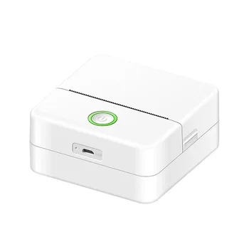 Безжичната акумулаторна мини принтер с Bluetooth Android, IOS, Безжичен принтер за производство на чековых на етикети стикери, етикети
