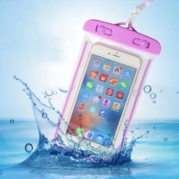 Водоустойчива чанта за универсален мобилен телефон, прозрачна трехслойная запечатани чанта за плаващи, плажната риболов под вода, 6-инчовата чанта за сухо плуване