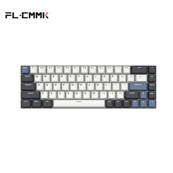 Механична клавиатура FL.ESPORTS F12 Kailh BOX Ос с 68 бутони, Двухрежимная Жичен Bluetooth с възможност за 