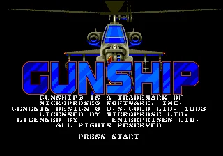 Игрална карта Gunship 16 бита MD за Sega Mega Drive за Genesis Директен доставка
