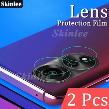 Skinlee 2 бр. За OPPO A78 4G NFC Защита на Обектива на камерата Пълно Покритие на Обектива Стъклена Филм За OPPO A58 A98 5G Закалено Стъкло