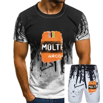 Мъжки памучен тениска Molteni Racing Team с къс ръкав, черен размер S-3XL