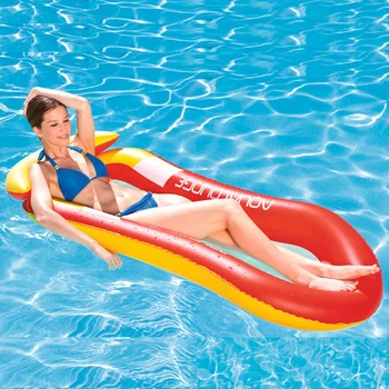 Сгъваем Надуваем надуваем матрак за плуване с надуваеми помпа за басейн, лятна парти, плажна играчка