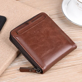 Мъжки противоугонный портфейл-пискюл, преносим многофункционален малък портфейл, модерна чанта-портфейл за карти, мъжки портфейл zero wallet