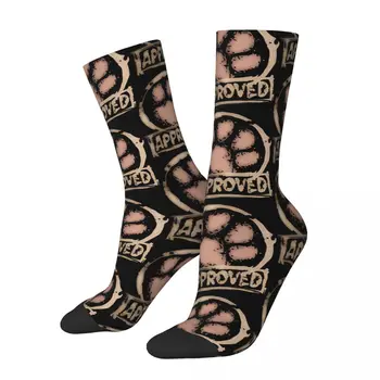 Лапите на животните Печат на одобрение от Лапите на Мъжки Дамски Чорапи Велосипедна Новост Пролет Лято Есен Зимни Чорапи Подарък