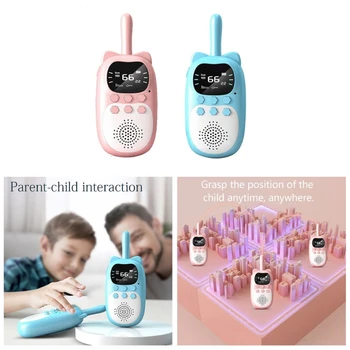 Детска преносима радиостанция за Безжична връзка, на 3 км обаждане USB зареждане на открито Взаимодействие на родители и деца чист звук Дълъг срок на експлоатация