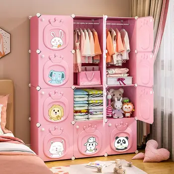 Съвременната Простота Мебели за детска Спалня, Сгъваем Шкаф, Шкафове, Шкафче за съхранение на Пластмасова Сгъваема кутия, Шкаф за дрехи