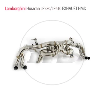 Изпълнението на Изпускателната система HMD от неръждаема Стомана Catback за Lamborghini Huracan LP580 LP610 Клапанов Ауспуси