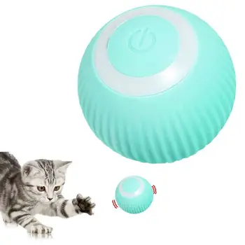 Интерактивен топка За домашни любимци, играчки за котки с интелигентни избеганием препятствия, въртящи се на 360 градуса, Интелигентно електронно движение играчки за котки