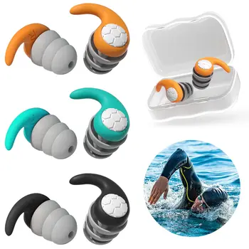 Тапи за уши за плуване за възрастни - за Многократна употреба Меки силиконови тапи за уши за плуване, идеални за сърфиране, гмуркане, басейн, вземане на душ