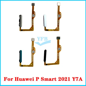 За Huawei P smart 2021 Enjoy 20 SE Y7A Y9A, Бутон за Връщане в менюто Touch ID с отпечатъци от пръсти, Сензор за Включване, изключване, гъвкав кабел
