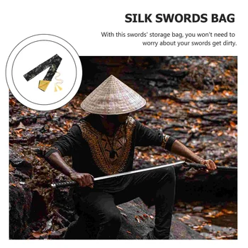 Коприна чанта за мечове, чанта за съхранение самурайских мечове, Японската Катана, cosplay, домакински декоративен контейнер многоцелеви