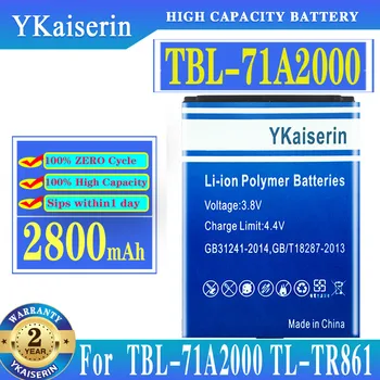 YKaiserin 2800 ма TBL-71A2000 За TP-Link TL-TR861 2000L TL-TR761 M5250 M5350 M7000 M7200 M7300 4G LTE Батерия